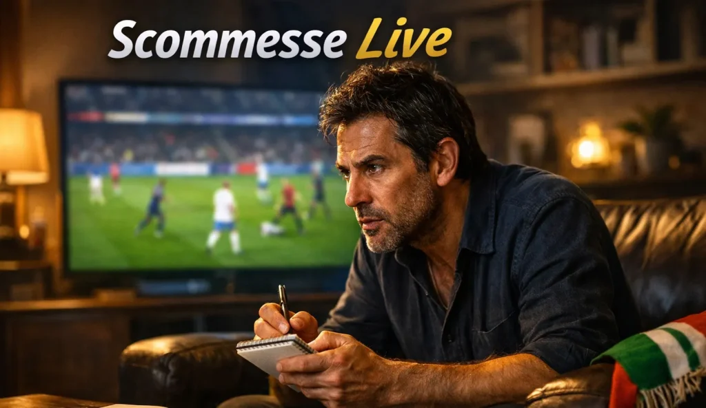 Scommesse live sul calcio con strategie di betting in diretta durante la partita